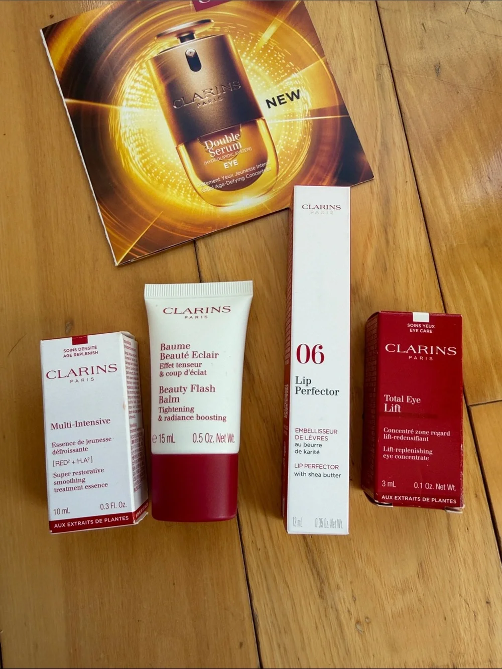 Clarins Beauty Flash Balm & Lip Perfector Set in Rosewood Shimmer